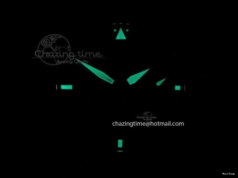 MIROTIME 0820 Durable Big Pilot 5019 Ceramic Case Black Dial Green Markers Asian 23J 7396